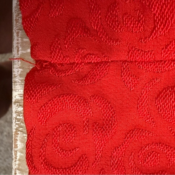 C. Luce Vibrant Red Textured Mini Dress Cut-Out back - Picture 4 of 9